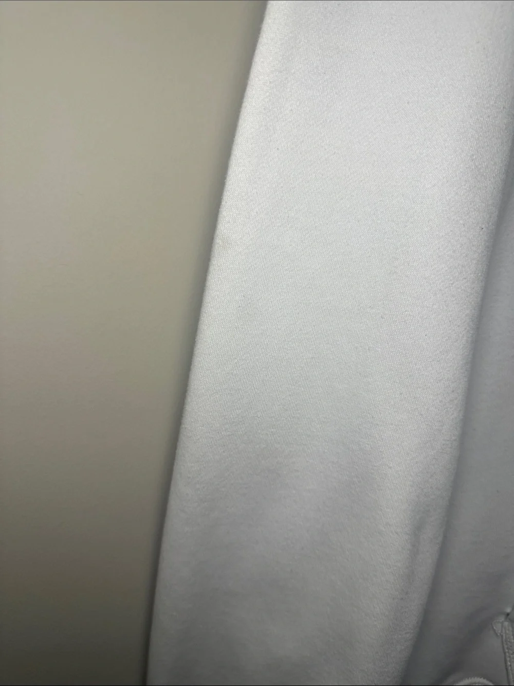 Nike White Crewneck Hoodie with Black logo